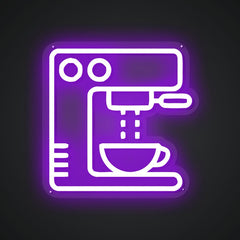 Glowing Neon Caffeinated Device Display