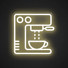Illuminated Coffee Machine Neon Temptation