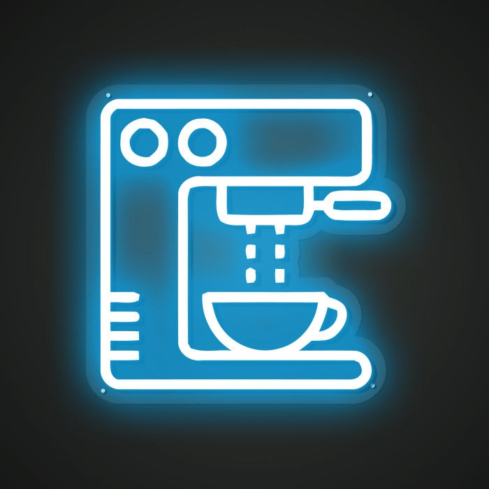 Neon Lightboard for Caffeine Production