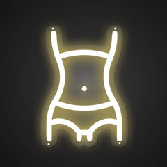 Neon Emblem of Weight Loss