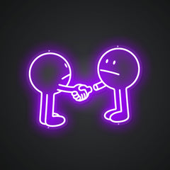 Neon Emblem of Friendly Grips