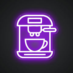 Neon-all-American Coffee Brewer Sign