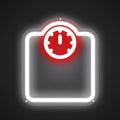 Neon-flashed Points Sign