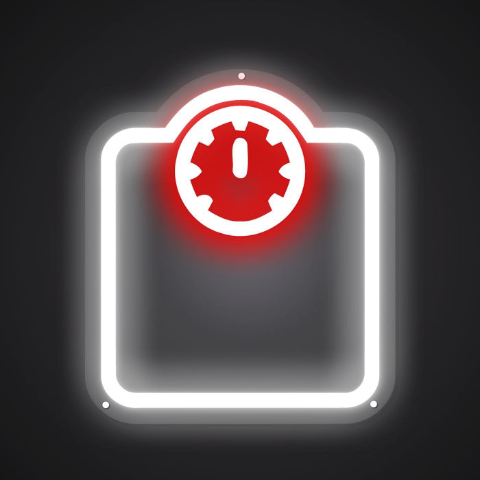 Neon-flashed Points Sign