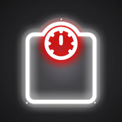 Neon-flashed Points Sign