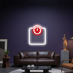 Glowing Neon Score Accumulation Display