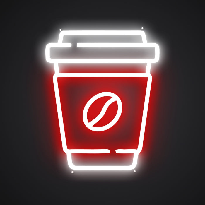 Neon-caffeinated Coffee Craze Sign