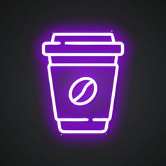Glowing Neon Brewed Delight Display