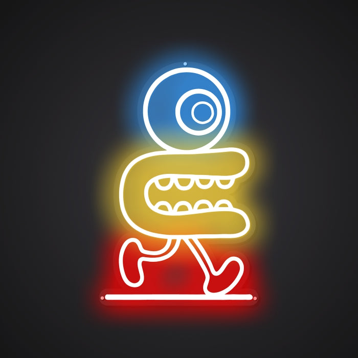 Neon-pumped Jog Sign