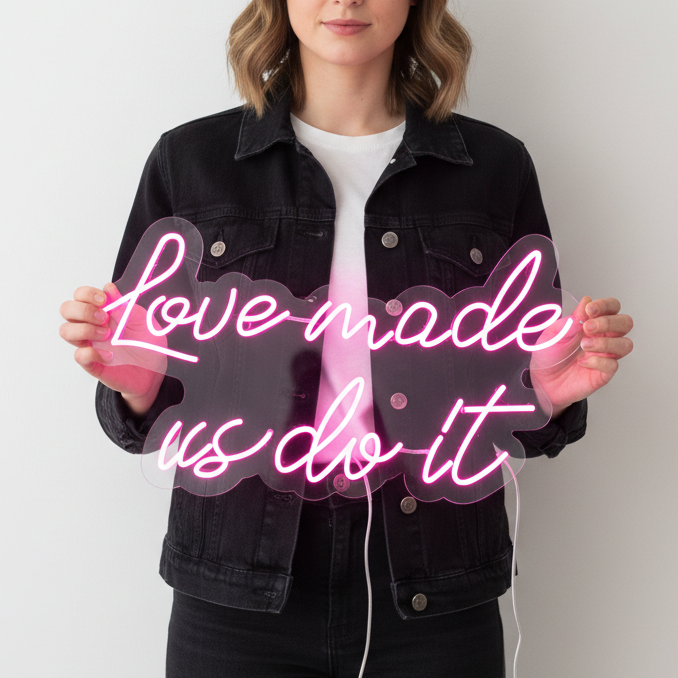 Love Made Us Do It Neon Sign