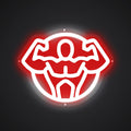 Neon-powered Strength Sign