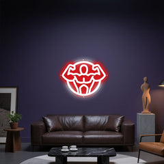 Glowing Neon Powerhouse Display