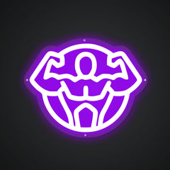 Neon Emblem of Physical Prowess