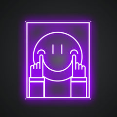 Neon Emblem of Boosted Happiness