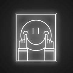 Illuminated Prop up a smiling face Neon Encouragement