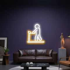 Glowing Neon Stride Showcase Display