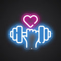 Neon-elevated Lift your heart Sign