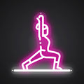 Neon-twisted Gymnastic movement Sign