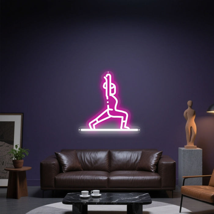 Glowing Neon Aerial Artistry Display
