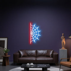 Glowing Neon Creepy Net Display
