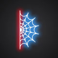 Neon-woven Spider web Sign