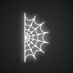 Illuminated Spider web Neon Entrapment