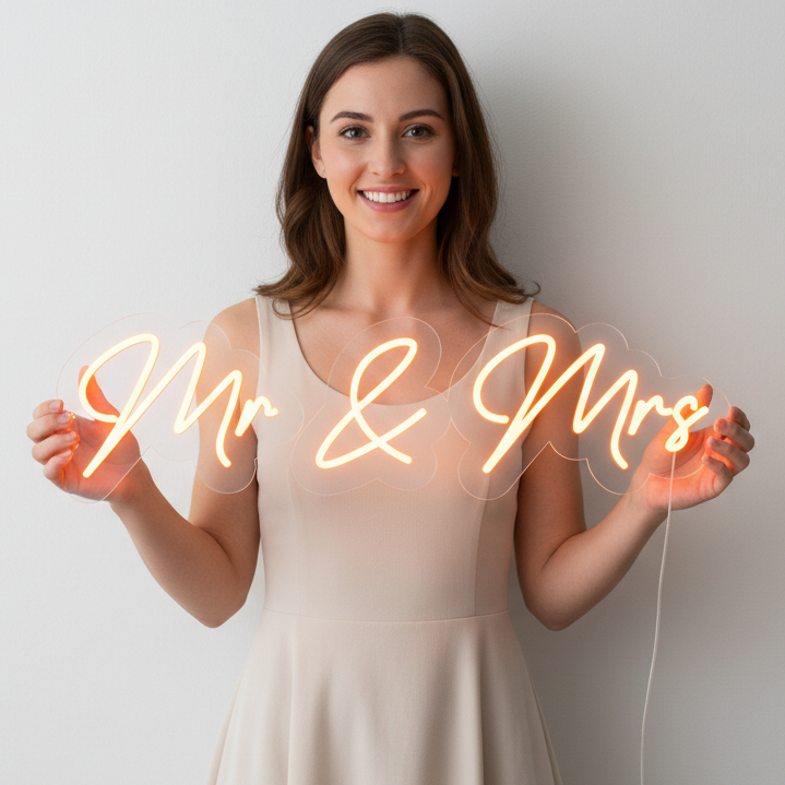 Mr & Mrs Led Neon Sign