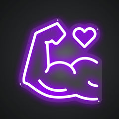 Neon Emblem of Robust Physique