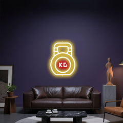 Glowing Neon Metric Strength Display
