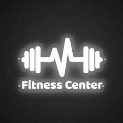 Illuminated Fitness Center Neon Vitality