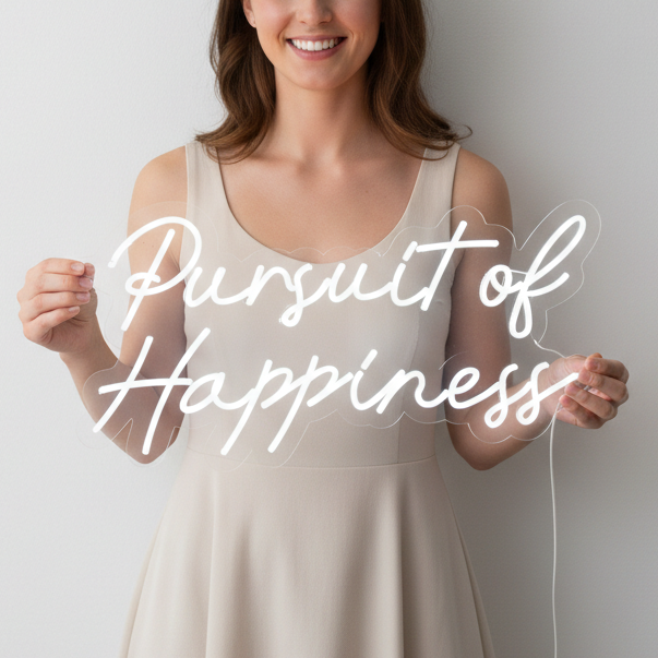 Pursuit Of Happiness Neon Sign