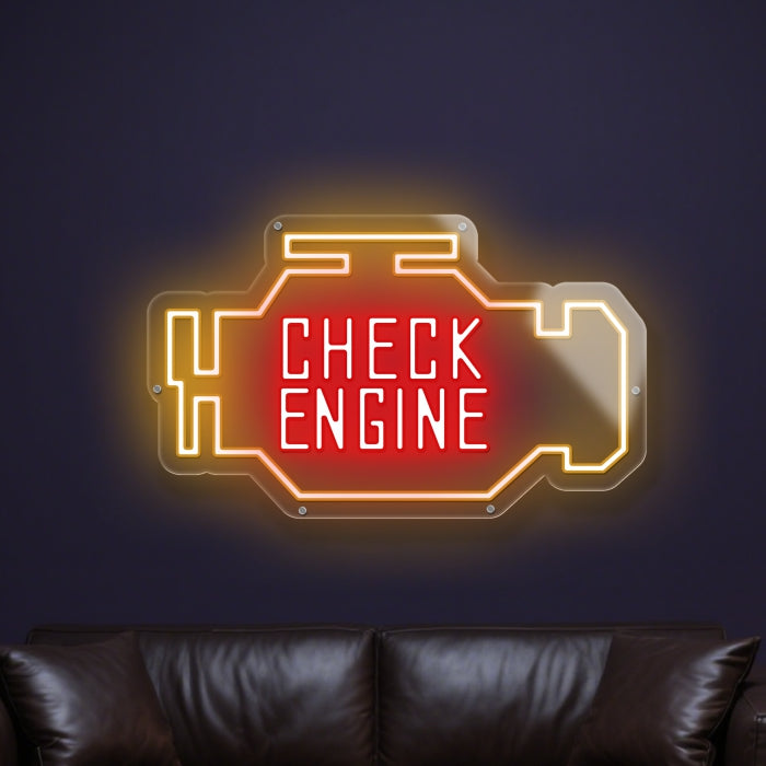 Check Engine Neon Sign