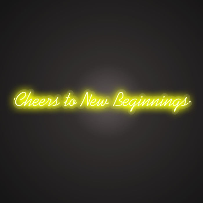 Dazzling Neon Unwritten Pages Sign