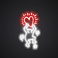 Neon-warm Give you love Sign