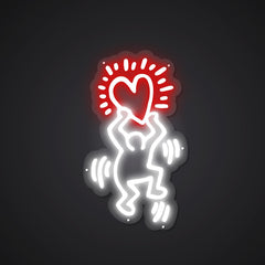 Neon-warm Give you love Sign