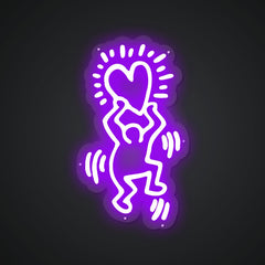 Neon Emblem of Loving Offering