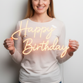 Happy Birthday Led Neon Sign
