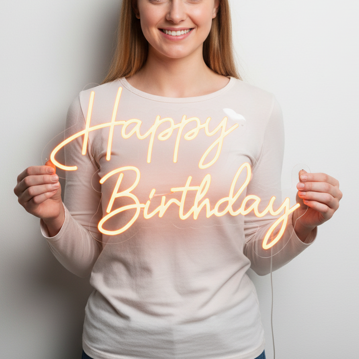 Happy Birthday Led Neon Sign
