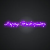 Happy Thanksgiving Neon Sign