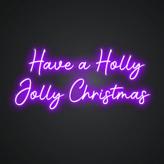 Neon Emblem of Jubilant Holidays