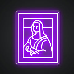 Neon Emblem of Timeless Beauty
