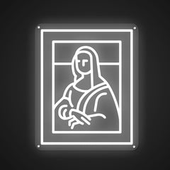 Illuminated Mona Lisa Neon Allure
