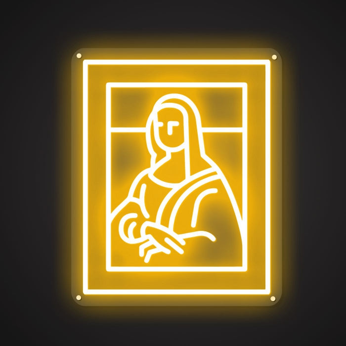 Neon Visual of the Legendary Portrait