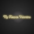 Illuminated My Forever Valentine Neon Charm