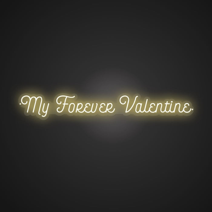 Illuminated My Forever Valentine Neon Charm