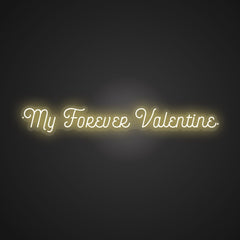 Illuminated My Forever Valentine Neon Charm