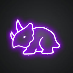 Neon Emblem of the Three-horned Giant