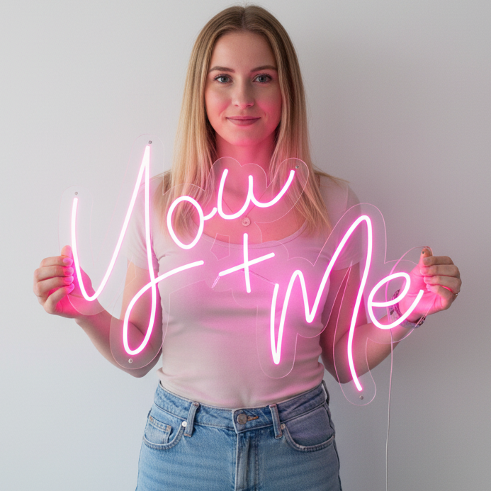 You + Me Neon Sign