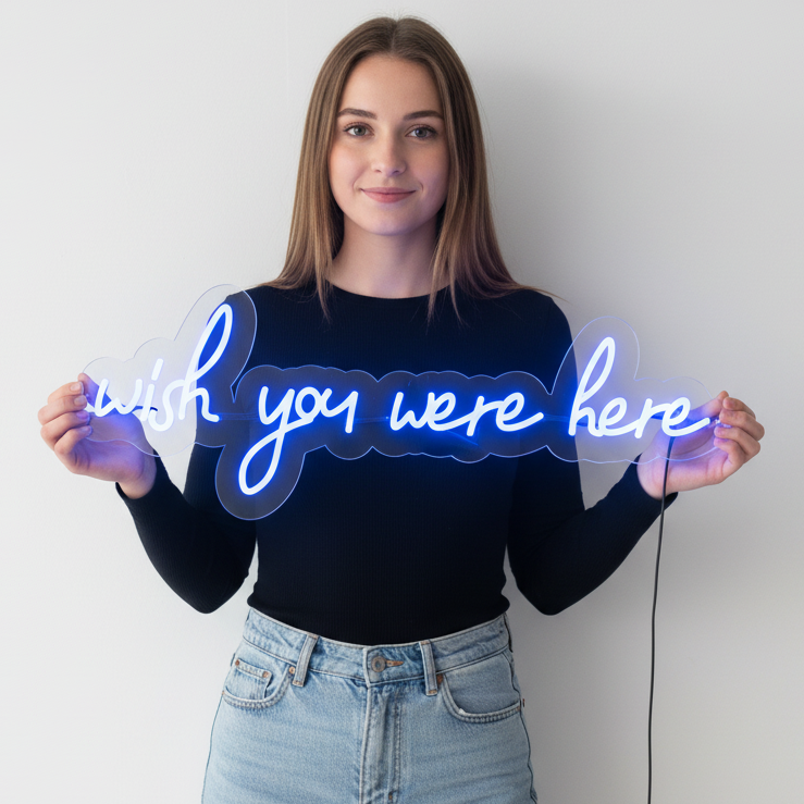 Wish You Were Here Neon Sign