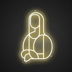 Neon Emblem of Surrealist Smile